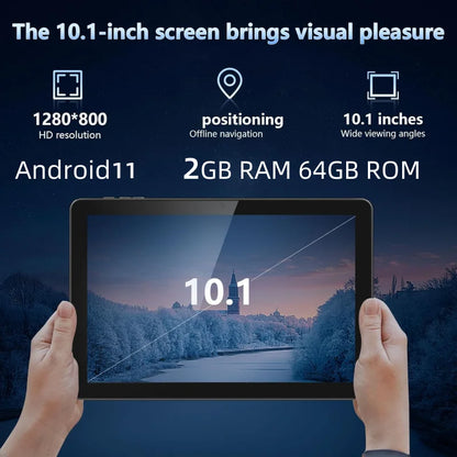 Type-C 10.1 INCH Android 11 T2050B 3G/ 4G Phone Call Tablet PC RAM 2GB DDR 64GB ROM UMS312 Quad-Core WIFI Dual Camera WIFI SIM.