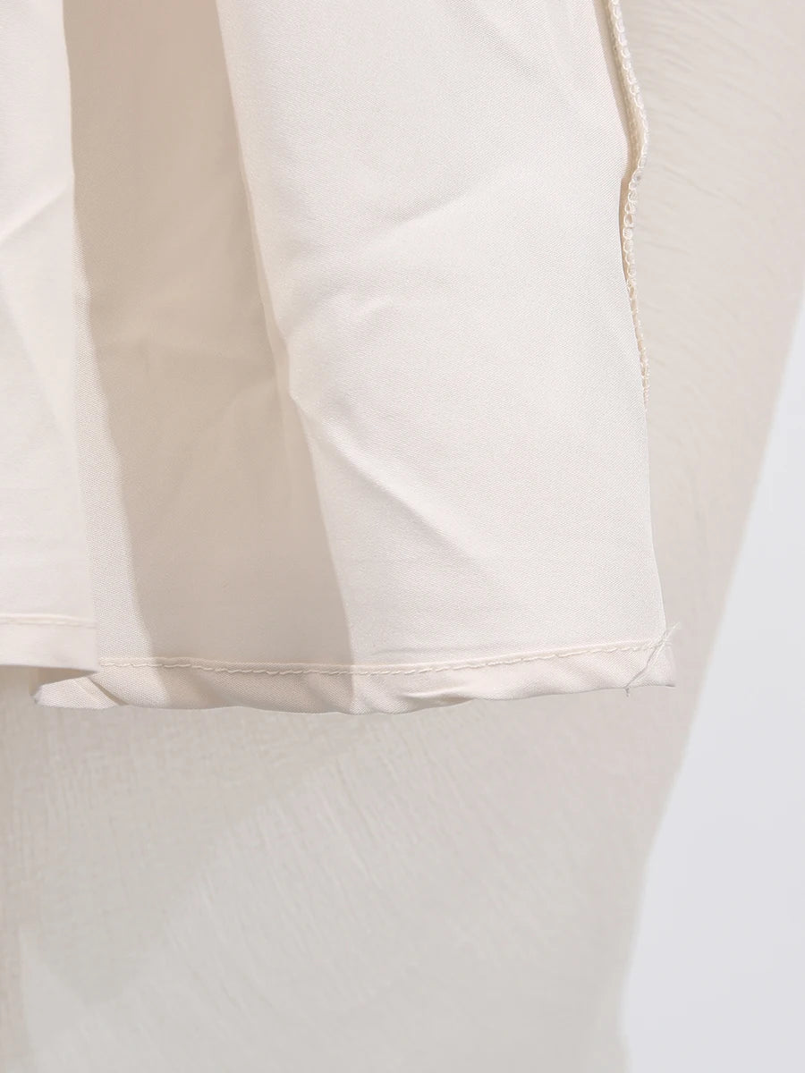 VGH Solide Abend Gespleißt Rüschen Maxi Kleider für Frauen High Neck Ärmellose Tunika Temperament Zeremonie Kleid Weibliche Kleidung