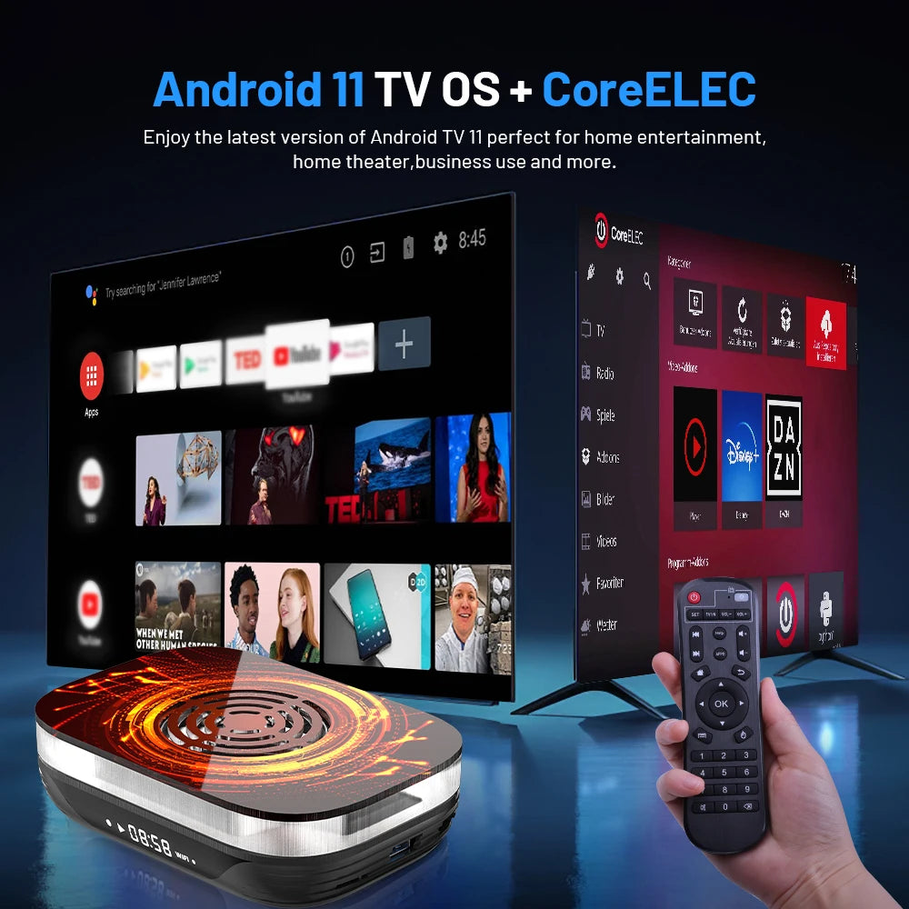 KINHANK Amlogic S905X4 Retro Video Game Console Super Console X4 Plus 90000 Game for 60+ Emulator Arcade/MAME/NAOMI Game Console.