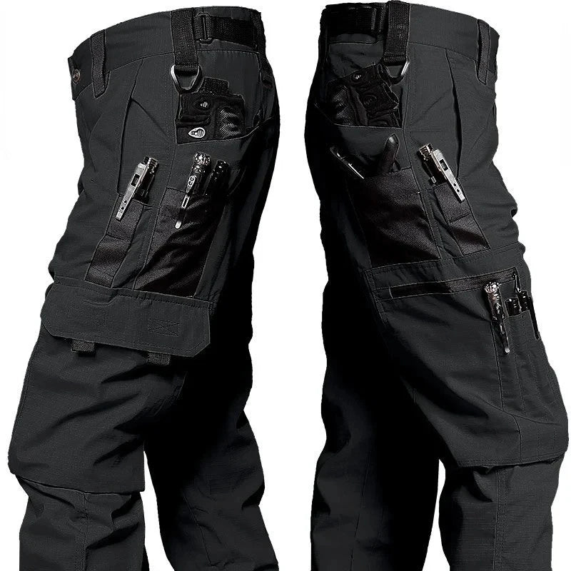 Wear Resistant Work Pant Man Multi-pocket Straight Cargo Trousers Outdoor Jogging Tactical Pants Spring Autumn Casual Trousers.