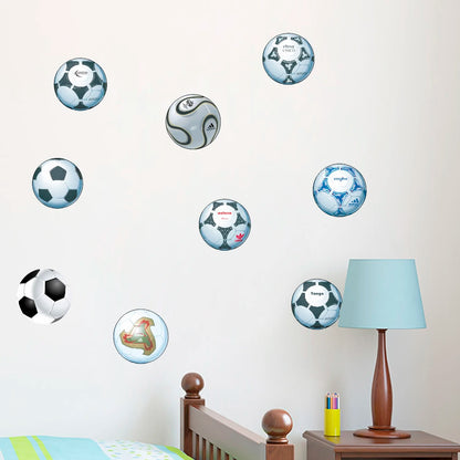 Creative Football PVC Wall Sticker Soccer Personalized Name Wall Decals For Kids Boys Room Mural Bedroom Decor Poster Art.