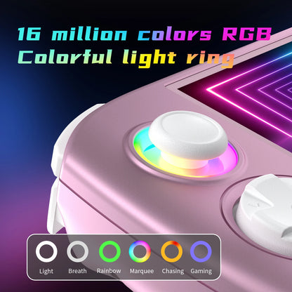 ANBERNIC RGCube Handheld Game Console Android 13 Game Player 3.95" IPS Screen Unisoc T820 RGB Lighting RG Cube dual high-Speaker.