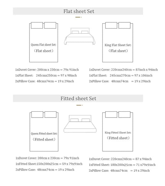 100% Egyptian Cotton White Luxury Embroidery Hotel Style Bedding Set Duvet Cover Set Flat/Fitted Bed Sheet Pillowcases 4Pcs.