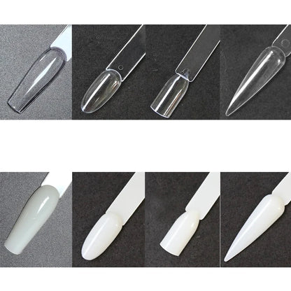 80/50/20pcs Nail Display Sticks Nail Swatch False Nail Tips Nail Gel Polish Practice Clear Display Board for Nail Art Tools.