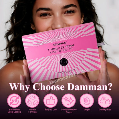 Damman Professional Lash Lifting Kit Eyelash Curling Lifting Set Long Lasting Lash Lift Perm Kit Makeup Tools For Salon Use.