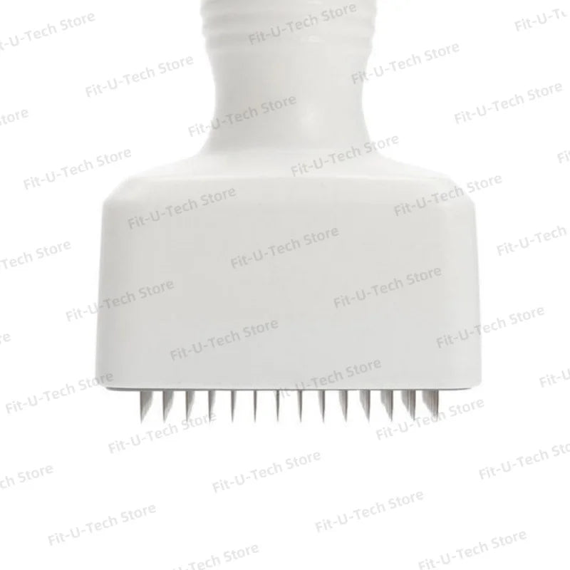 140 needles adjustable titanium derma stamp microneedling face roller massager skin care beard growth scalp hair factory sale.