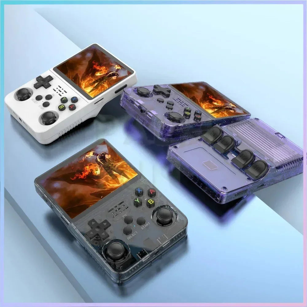 R36S Retro Handheld Game Console 3.5 Inch IPS Screen Linux System Portable Mini Video Player Classic Gaming Emulator 128G.