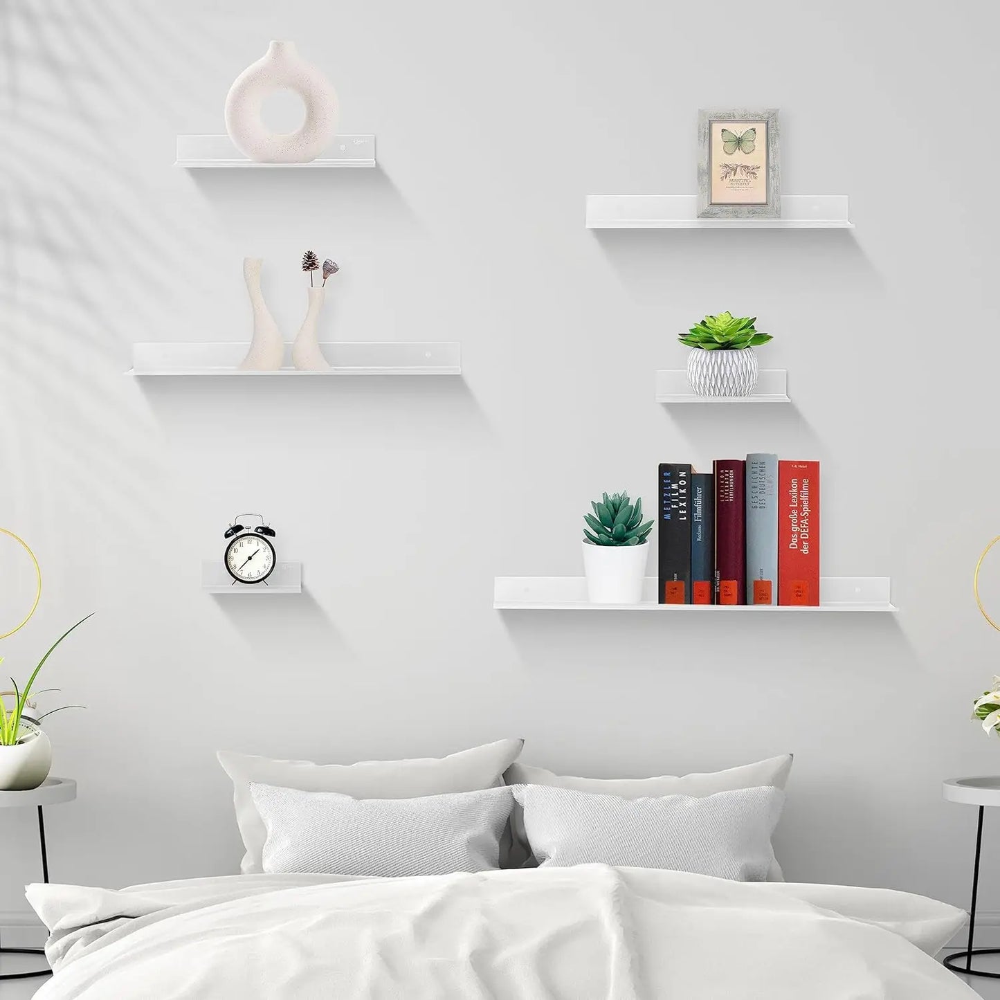 Schwimmende Badezimmerregale ohne Bohren, Aufbewahrung, Wandregal, Heim-Organizer, Leiste, Hardware, Schrank, Küche, Toilettenzubehör