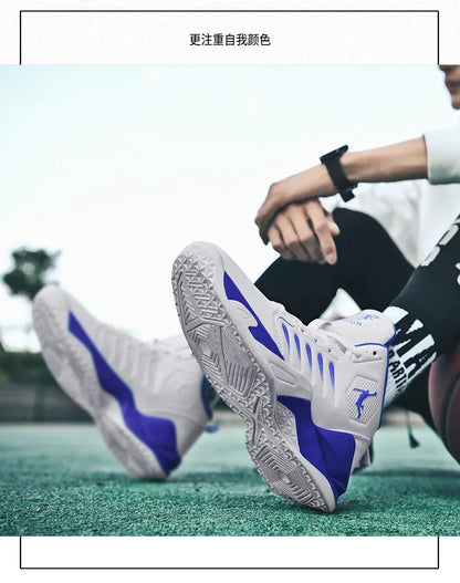 2024 Men Basketball Shoes Outdoor Sports Shoes Male Trendy Sneakers Wear Resistant Rubber Sole Basketball Shoes unisex 36-45