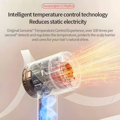 5 in 1 Professional Hair Dryer, with Hot and Cold Air Functionality - Lightweight and Thermostatic Styling Tool for Smooth Hair