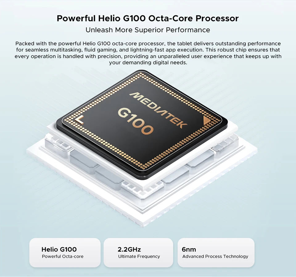 DOOGEE Tab E3 Tablet 11" Screen Android 15 Gemini AI 7.5mm Ultra-thin 32GB (8+24) 256GB Dual Speakers 8800mAh Battery Smart Pad