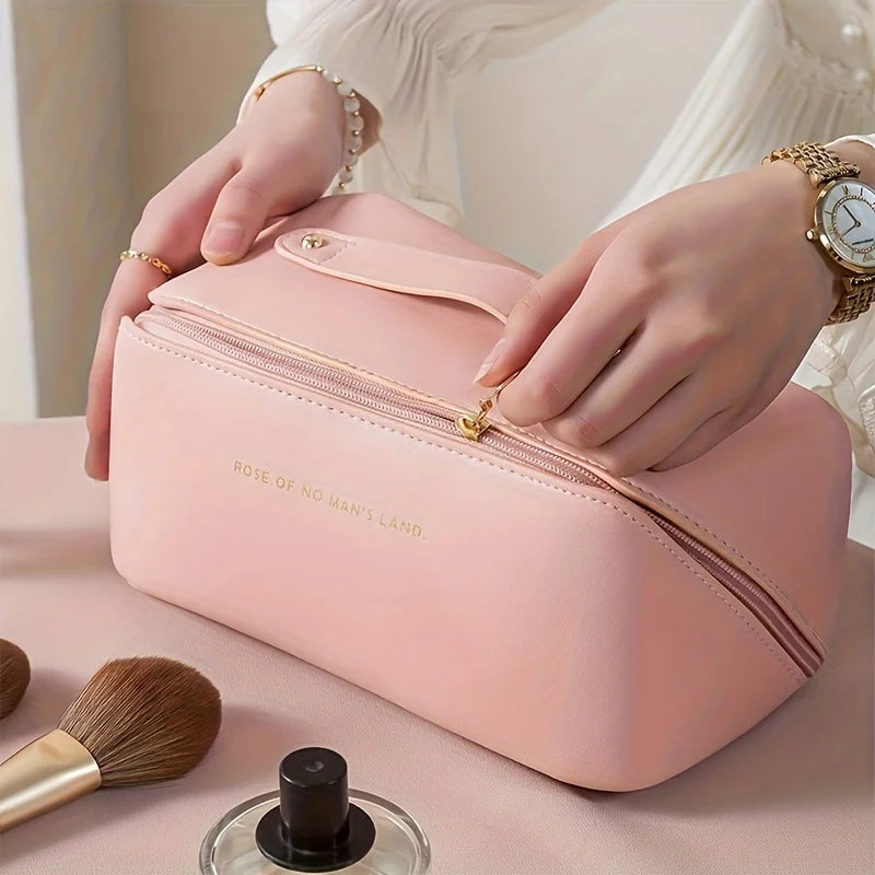 Makeup Organizer Female Toiletry Kit Bag Make Up Case Storage Pouch Luxury Lady Box, Cosmetic Bag, Organizer Bag For Travel Zip.