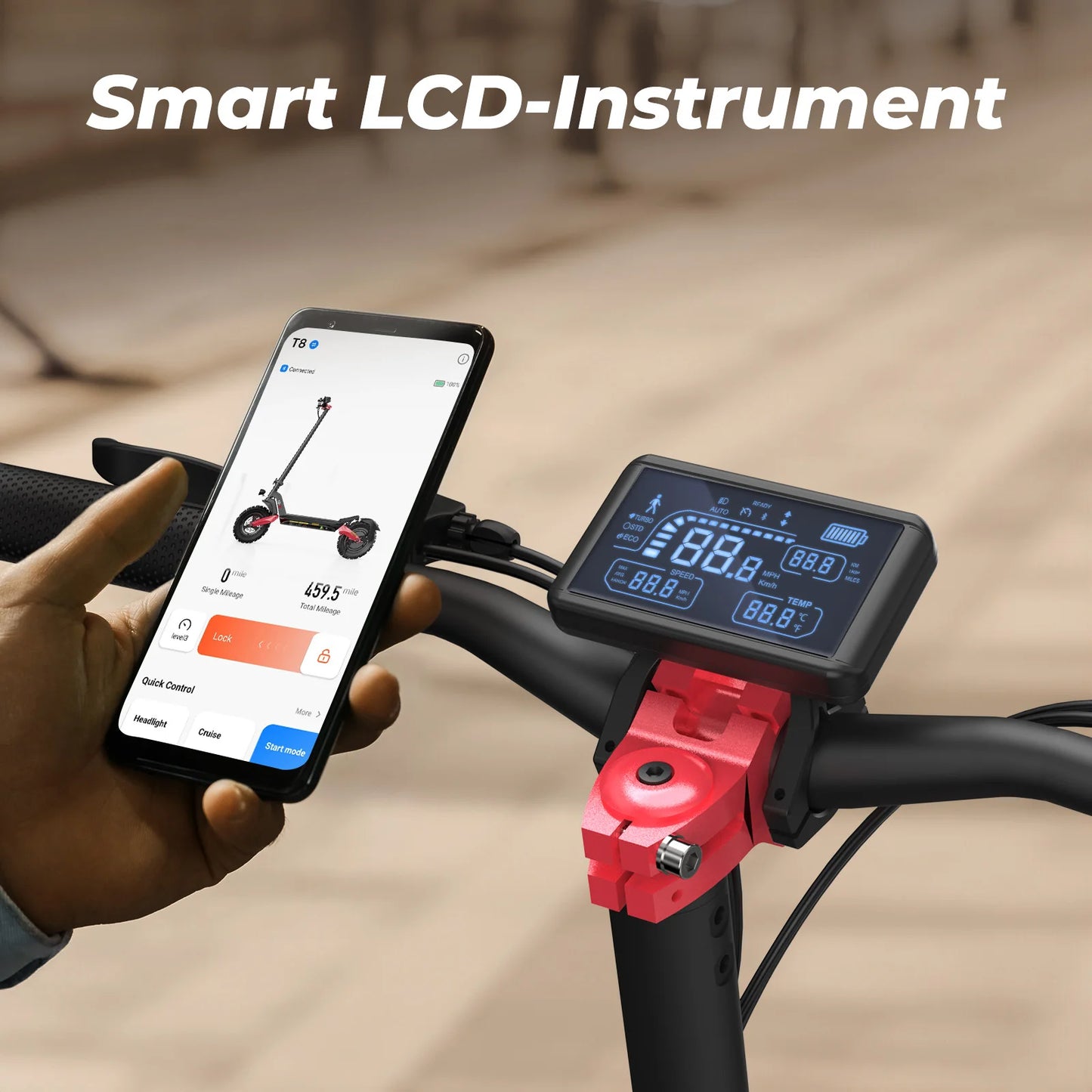 Isinwheel T8 Foldable Adult Electric Scooter E-Scooter 20 km/h Electric Kick Scooter 1200W Skateboards 48V 15Ah Kickboard.