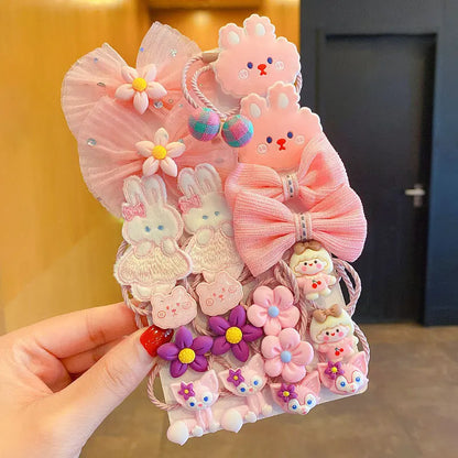 Flower Bow Tie Leather Band Headband Sweet Hair Accessories Baby Does Not Hurt Hair Lovely Headwear Hair Loop