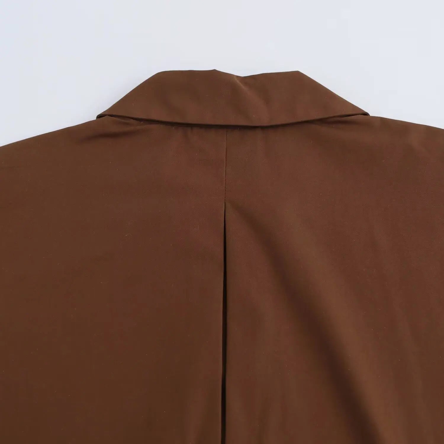 Women's Shirt Simple Wide Sleeve Comfortable Long Sleeve Collar Solid Color Temperament Spring New Style Shirt.