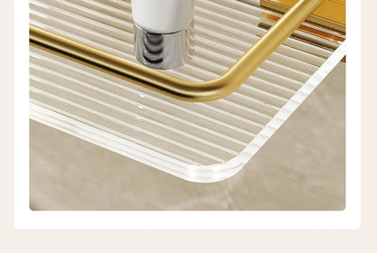 Punch-freies Luxus Badezimmer Regal Regale Wand Shampoo Kosmetische Lagerung Rack Für Küche Halter Platz Acryl Organizer