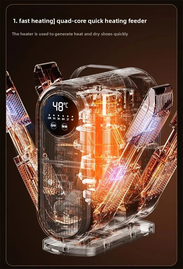 Portable Foldable Electric Shoe Dryer UV Blue Light UV Sterilization Deodorizing Shoe Dryer Fast Drying Household Shoe Dryer.