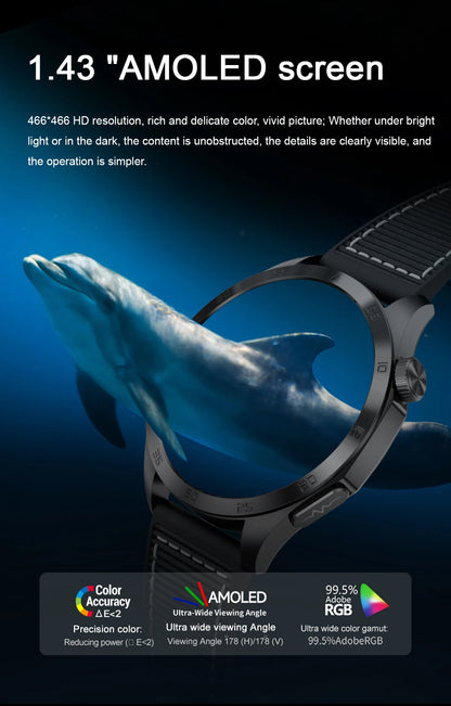 2025New Micro Physical Examination Blood Lipids Uric Acid Blood Pressure Smart Watch ECG+PPG Clock Bluetooth Call Smartwatch Men.