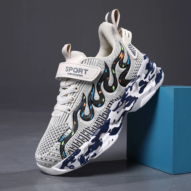 Boys Running Shoes 2022 Design Children Sneakers Mesh Kids Casual Sneakers 7-12 Years Children Sneakers for Boys.