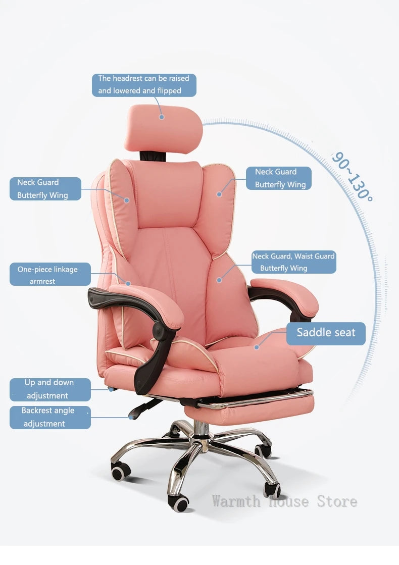 Neuer Gaming-Stuhl mit Fußstütze, zum Anheben des Spiels, hochwertiger ergonomischer Stuhl, Wohnmöbel, Büro-Computerstuhl, Gamer-Stuhl