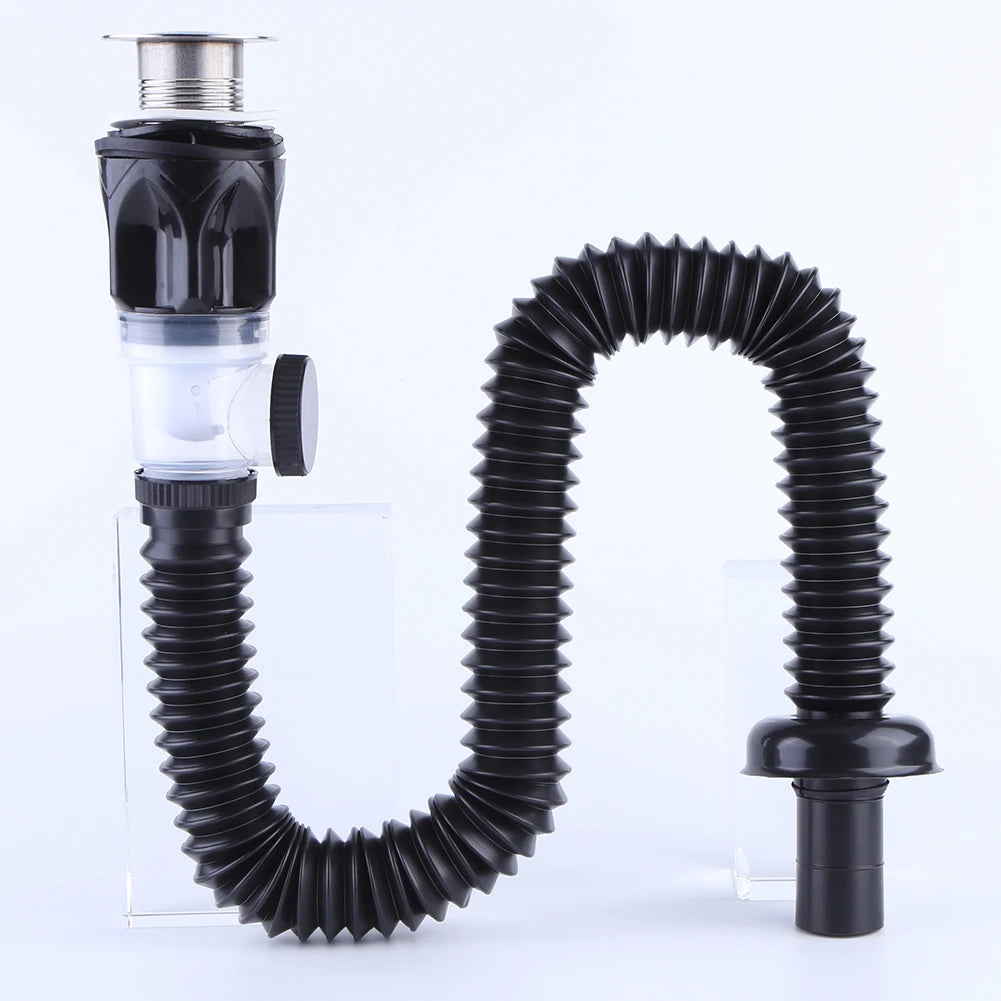 Universal Waschbecken Abflussrohr Set Versenkbare Deodorant Kanalisation Entwässerung Wasser Schlauch Waschbecken Abtropffläche Badezimmer Küche Zubehör