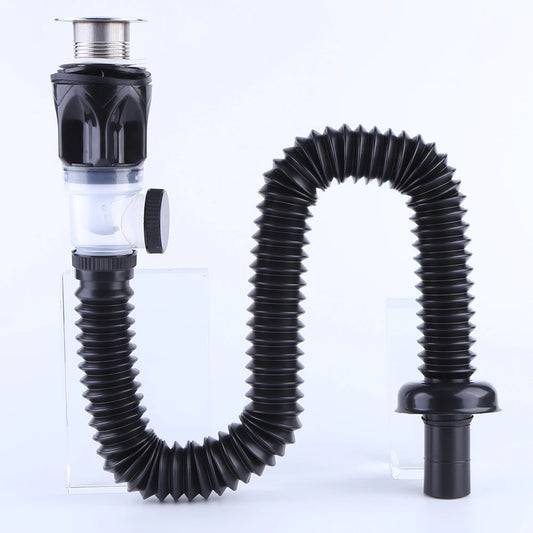 Universal Waschbecken Abflussrohr Set Versenkbare Deodorant Kanalisation Entwässerung Wasser Schlauch Waschbecken Abtropffläche Badezimmer Küche Zubehör