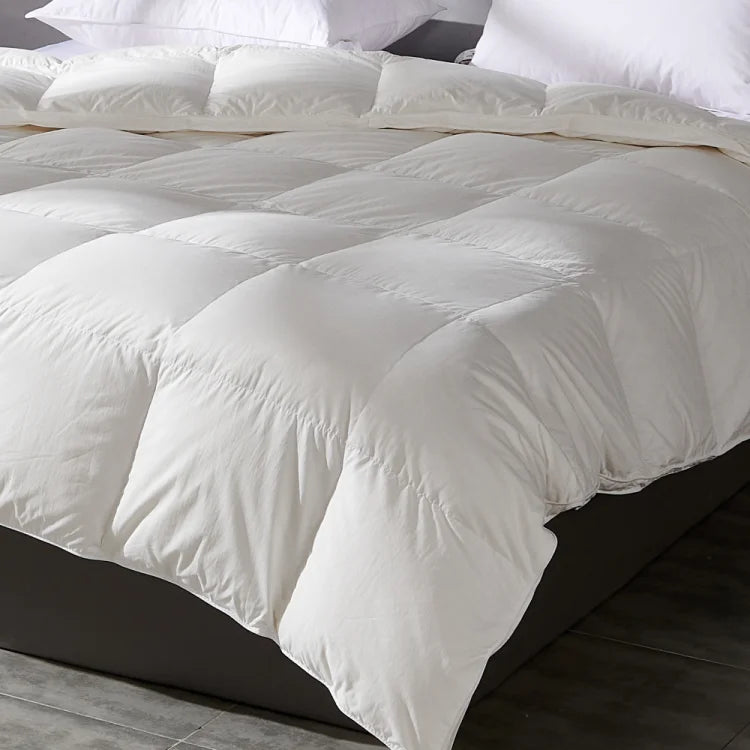 Goodnight Kiss 100% White Duck Down Comforter Lightweight Spring Autumn Blanket Quilt Soft Luxury Warm Winter Duvet Insert.