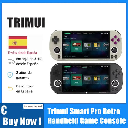 Trimui Smart Pro Handheld Game Console  4.96''IPS Screen Video Game Console Linux SystemRetro Video Game Consoles Birthday Gifts.