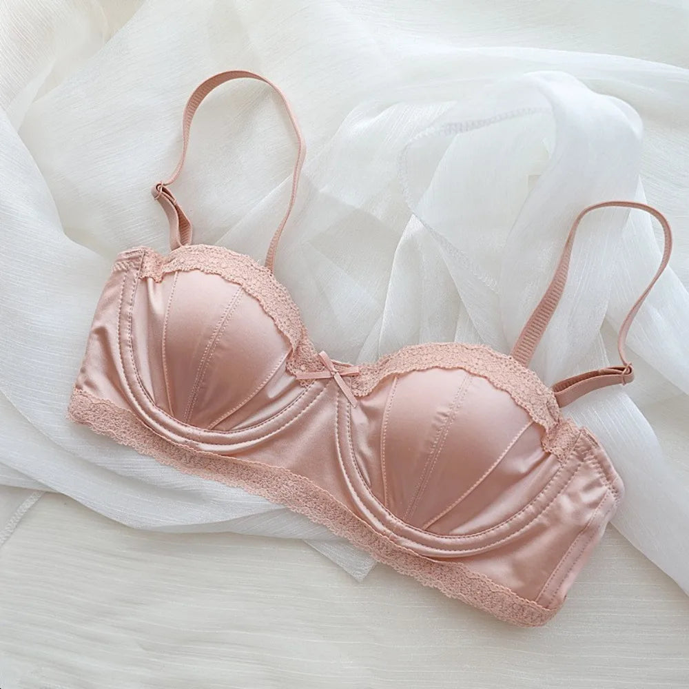 New Soft Soft Underwire Underwear Anti-sagging Simple Steel Rimmed Bra Glamour Anti-droop Bras Women.