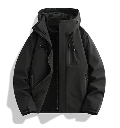 Winter Jacket Outdoor 3-in-1 Waterproof Sport Coat Running Unisex Hooded Hiking Jacket Warm Breathable Outdoor Couple Loose Coat.