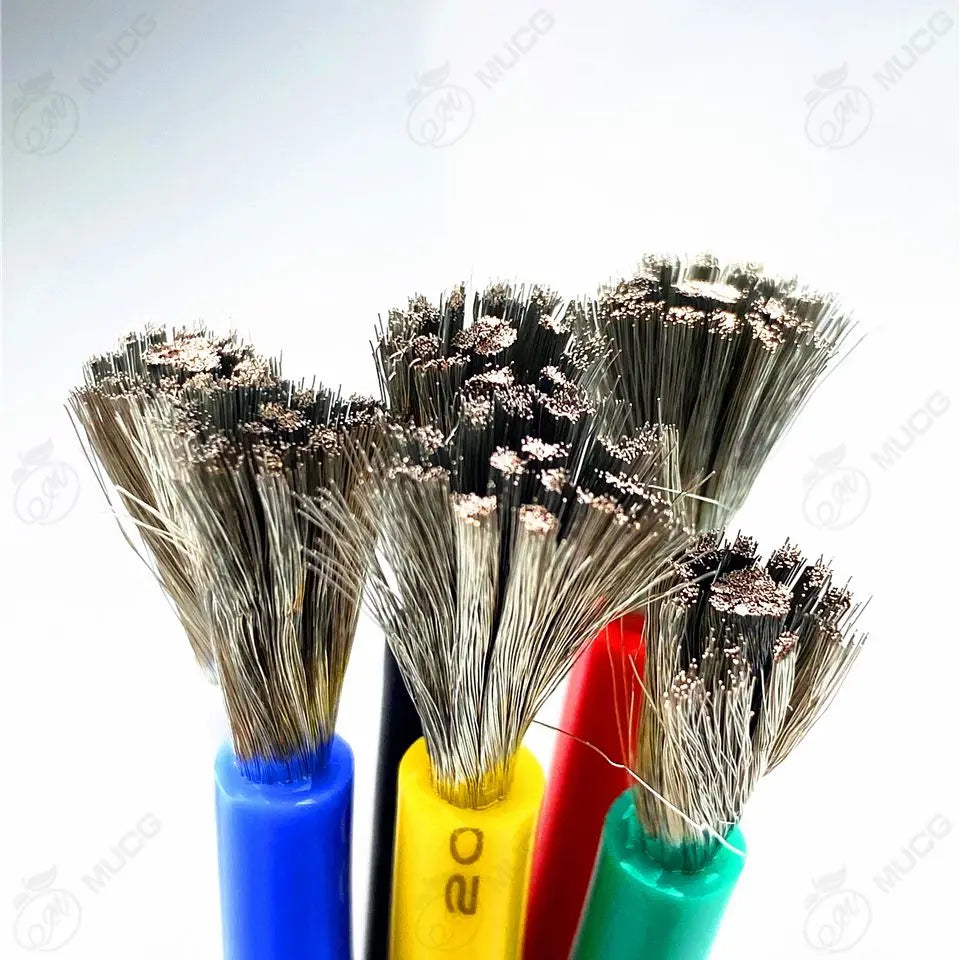 11Colors Heat-resistant Silicone wire Ultra soft Electrical wires Electronic componen cable DC led 18awg 20awg 22awg 24awg 26awg.