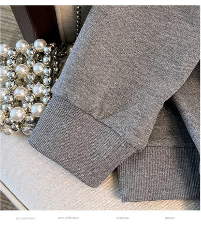 175 kg Plus Size Damen Büste 170 Herbst Cartoon Langarm Sweatshirt Schwarz Grau 5XL 6XL 7XL 8XL 9XL.