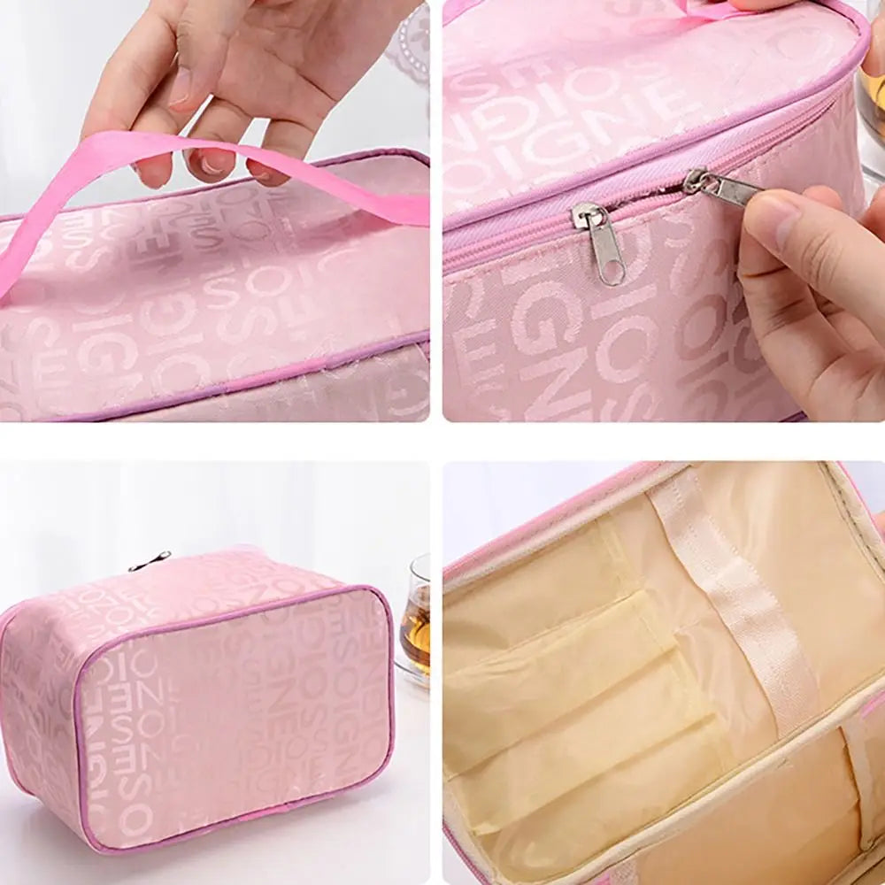 Storage Organizer Makeup Bag Convenient Large Capacity Makeup Accessory Cosmetic Pouch Waterproof Travel Cosmetic Bag Home.
