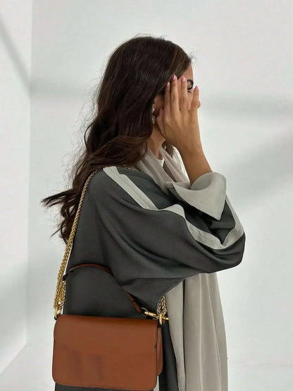 Loose Abaya Muslim Women Full Sleeve Solid Abayas Casual Kaftans Jilbabs Islamic Maxi Dresses Middle-East Ethnic Clothing.