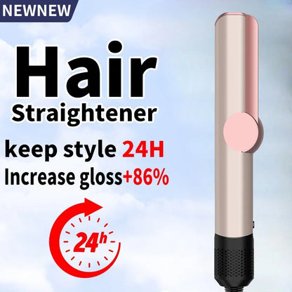 2 IN 1 Professional Hair Straightener & Hair Dryer Styling Tool Negative Ion hairdryer Iron Long-Lasting airstrait