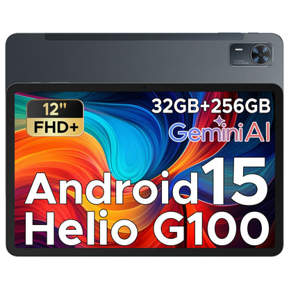 Doogee Tab E3+ 2 in 1 Tablet Pc Gemini Ai 12"" 2K Display Android 15 32Gb Ram(8+24) 256Gb Rom 8800Mah Battery Helio G100 Tabletpc