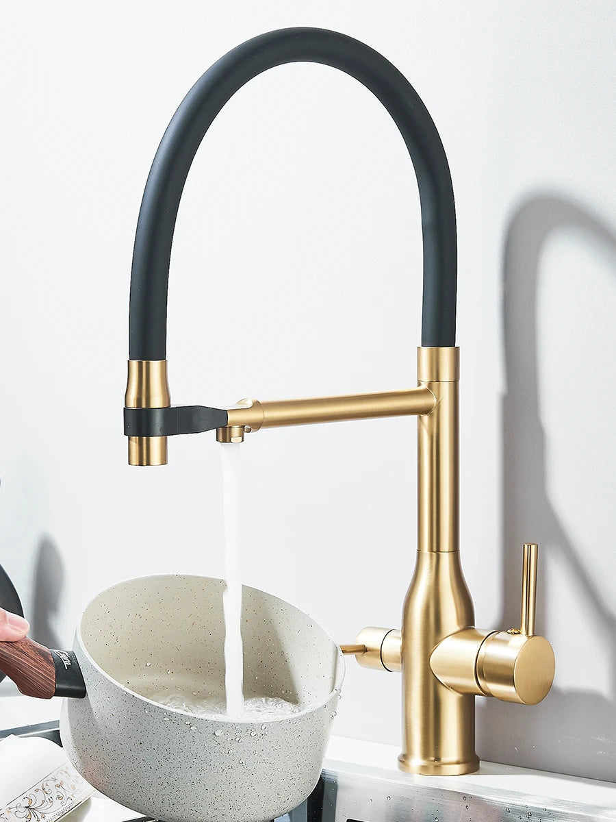 Filtered Kitchen Faucet Purification Tap With Magnetic Sprayer Kitchen Faucet Filtered Water Purification Feature Kitchen Tap