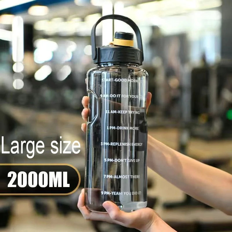 Super-large Capacity Water Cup  Student Outdoor Sports and Fitness  Shock-resistant and High-temperature Resistant Water Bottle.