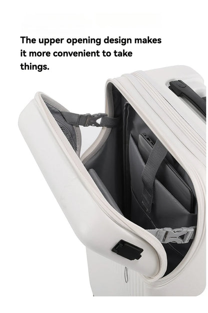 2024 neue langlebige Gepäcks ets mit großer Kapazität Koffer vorne offen USB-Aufladung Männer Handgepäck 20/22/.