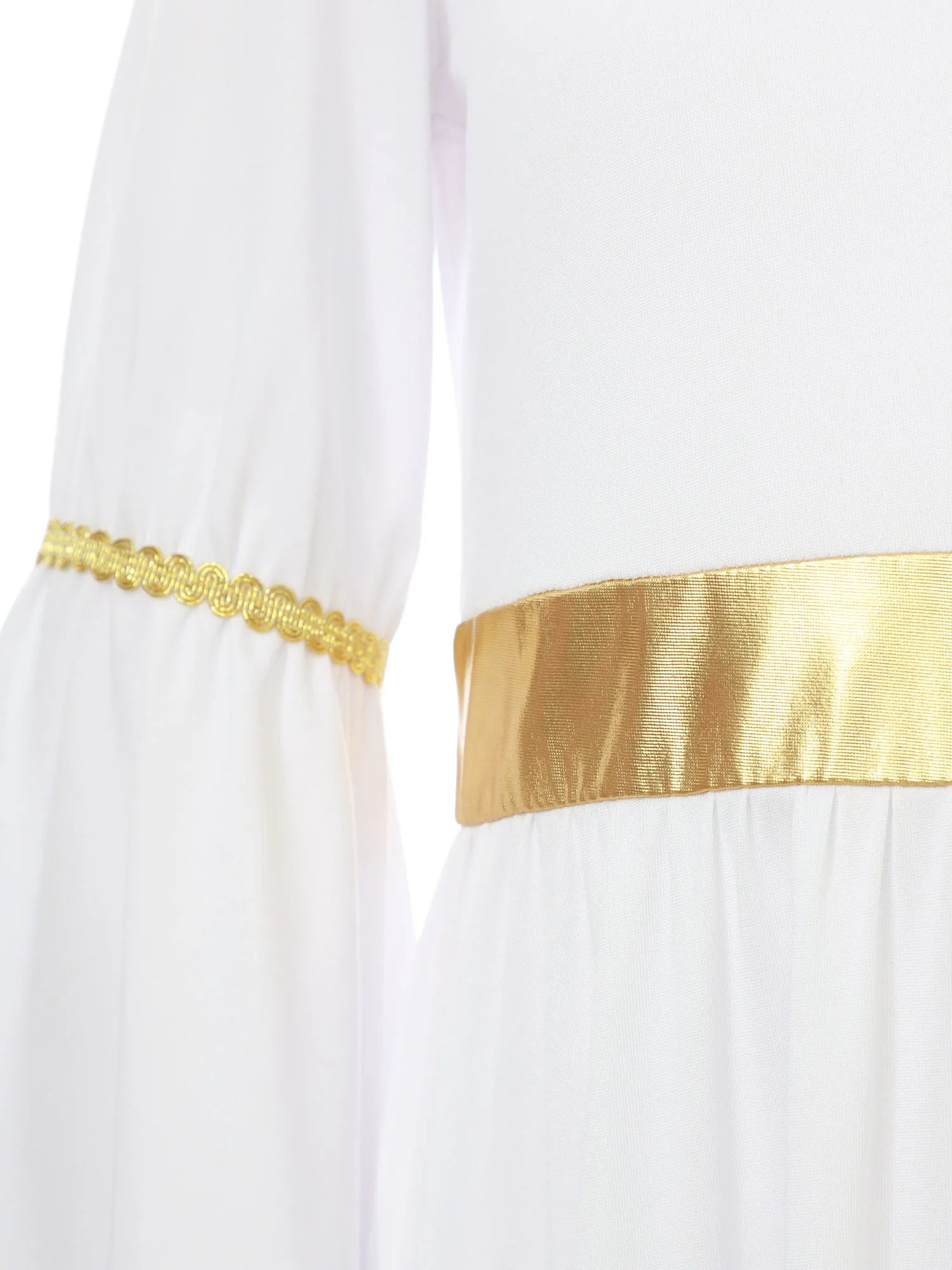 Kinder Mädchen Engel Kostüm Weiß Griechischer Gott Robe Halloween Cosplay Kleid Rollenspiel Karneval Performance Kleid mit Flügeln Dress Up.