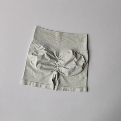 Peach Buttock Lifting Three-point Shorts Summer High Waisted Yoga Shorts Fashionable and Sexy Running Fitness Pants Solid Color.