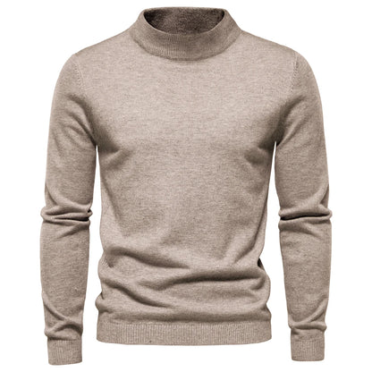 New Winter Turtleneck Thick Mens Sweaters Casual Turtle Neck Solid Color Quality Warm Slim Turtleneck Sweaters Pullover Men