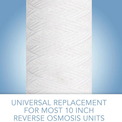 6pcs Universal String Wound Sediment Water Filter Cartridges for Most 10-Inch RO Unit 5 Micron – 10" x 2.5"