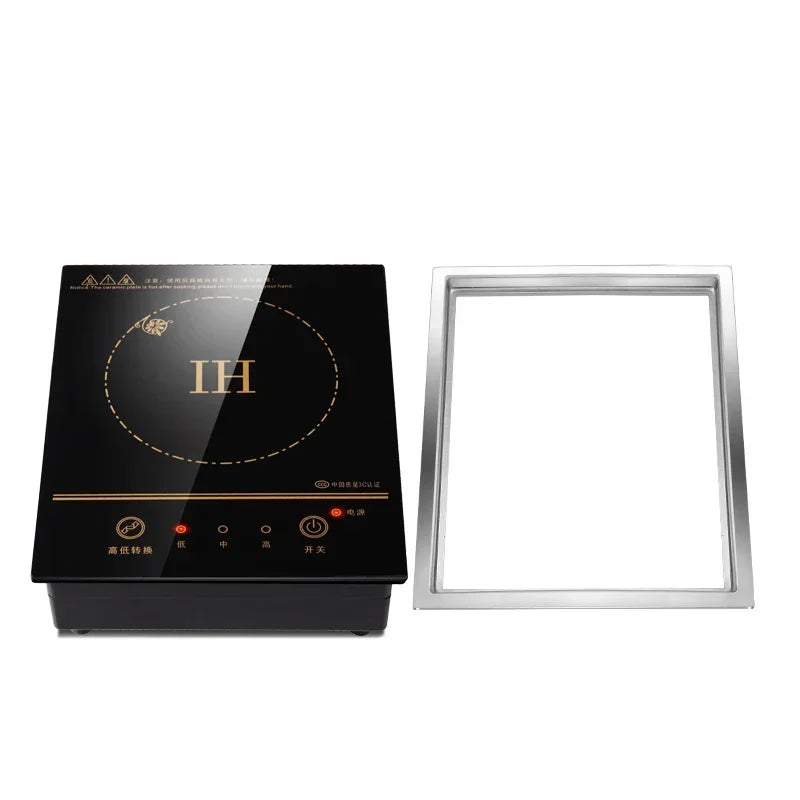 Mini Electric Magnetic Induction Cooker Wire control Embedded Hotpot Hob Burner Waterproof hot pot Tea Boiler Stove Cooktop 800W.