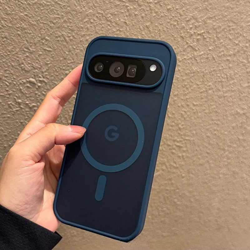 Magsafe Translucent Matte Magnetic Case For Google Pixel 10 ProXL 9 Pro XL 10Pro 10 9A Wireless Charging Candy Color Slim Cover.