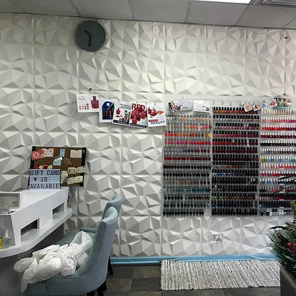 30x30cm wall renovation 3D Stereo Wall Panel Diamond Not self-adhesive tile 3D wall sticker living room Bathroom 3d wall paper