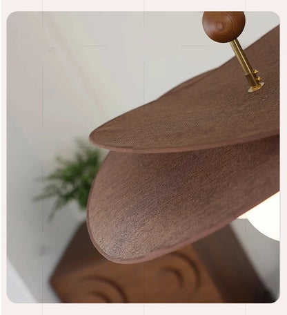 Wabi Sabi Hängeleuchte aus Korbgeflecht, Vintage-Glasblasen-Pendelleuchte für Esszimmer, Schlafzimmer, Wohnzimmer.