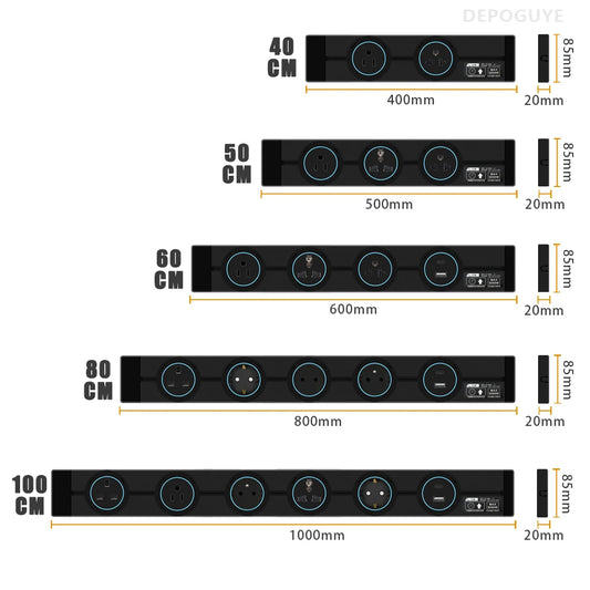 Wandsteckdose EU UK FR Korea Standard Home Küche Badezimmer Büro Wandsteckdosen Stecker Adapter Weiß Schwarz.