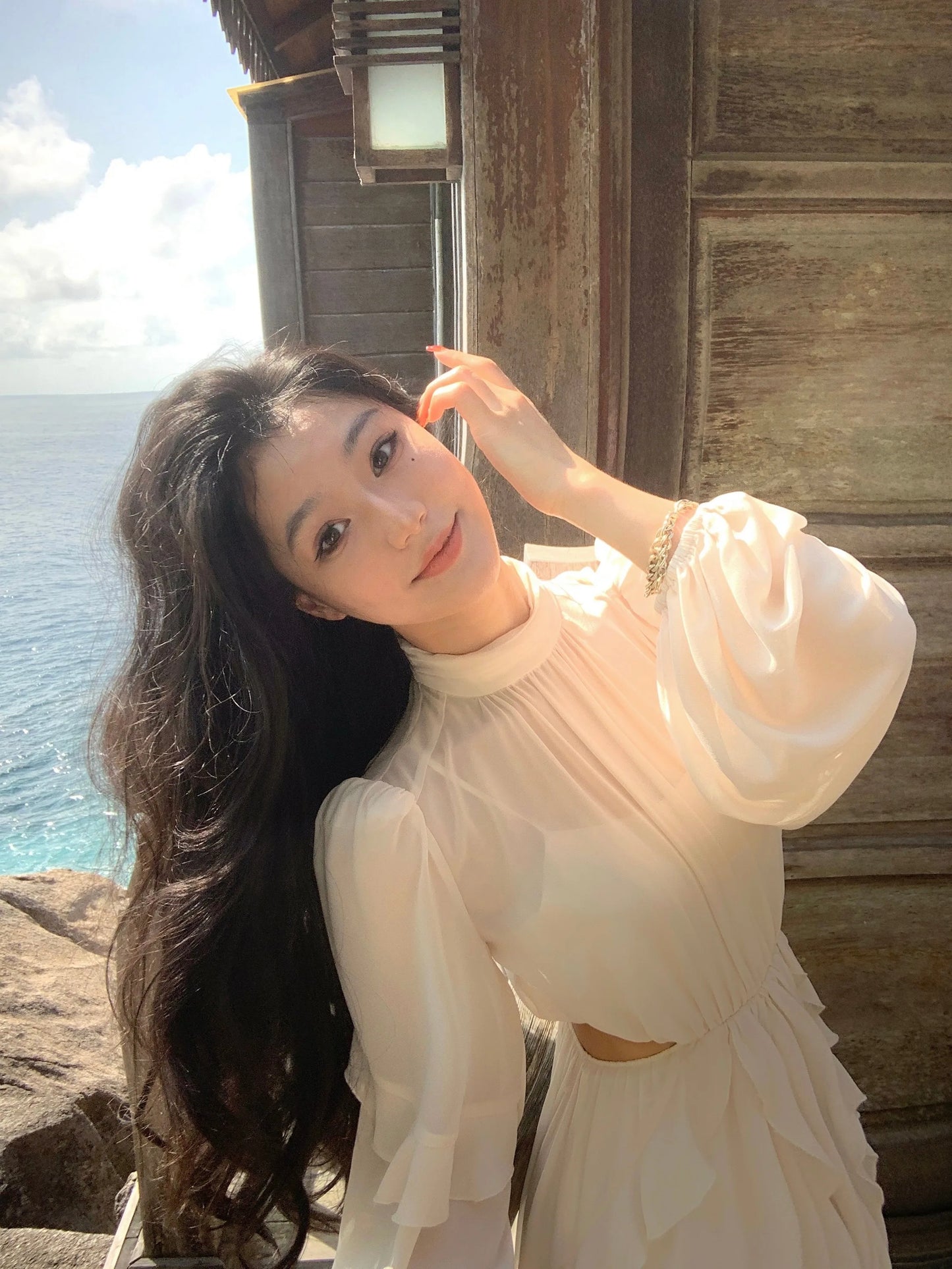 Strand Stil Chiffon Y2k Mini Kleid Büro Dame Casual Langarm Elegante Einteilige Kleid Koreanische Mode Kleidung Sommer 2023.