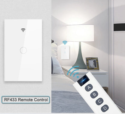 Tuya WiFi Touch Wand Smart Switch 1/2/3 Gang Licht Schalter Ohne Neutral Linie Smart Leben APP Steuerung unterstützung Alexa Google Hause.